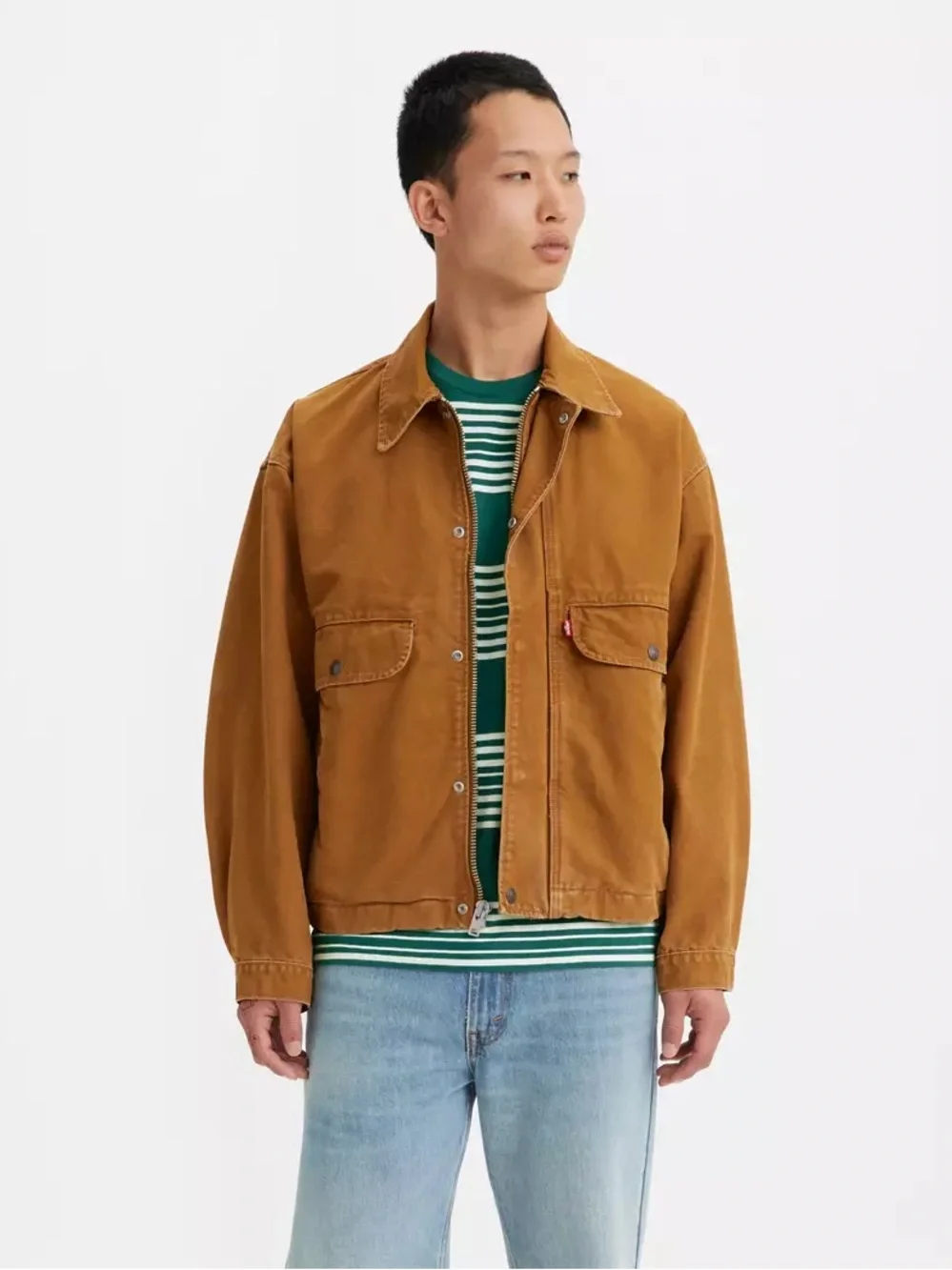 Levi’s 100% Cotton The Rancher Trucker Jacket in Brown Rinse