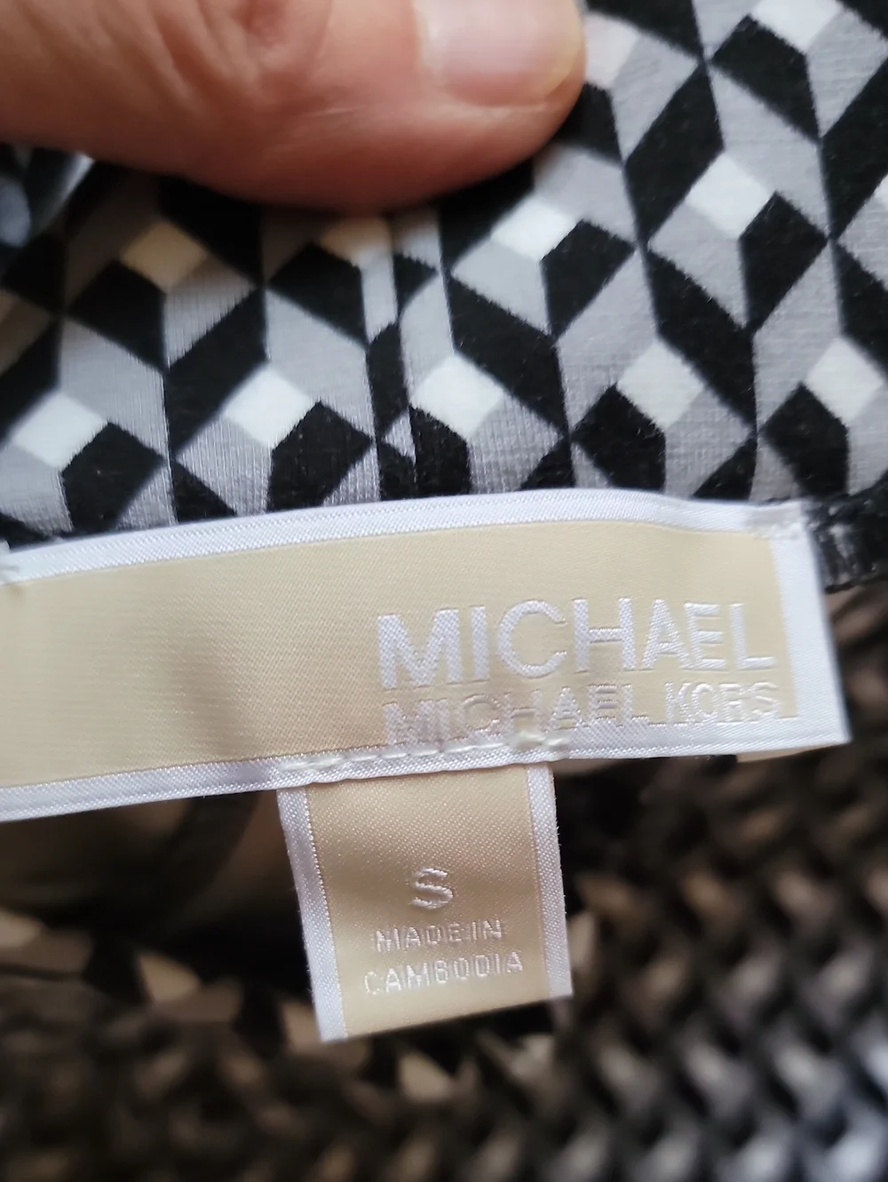 Michael Kors logo bold gold