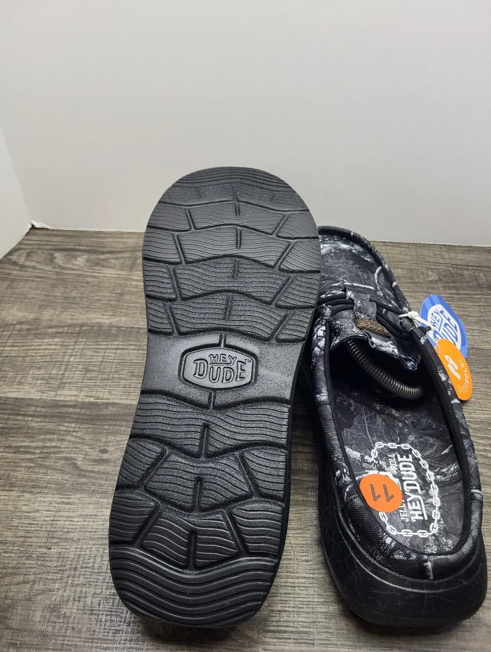 Hey Dude Jelly Roll Limted Edition Wally Comf Slip-On Black Camo Men US 11 New