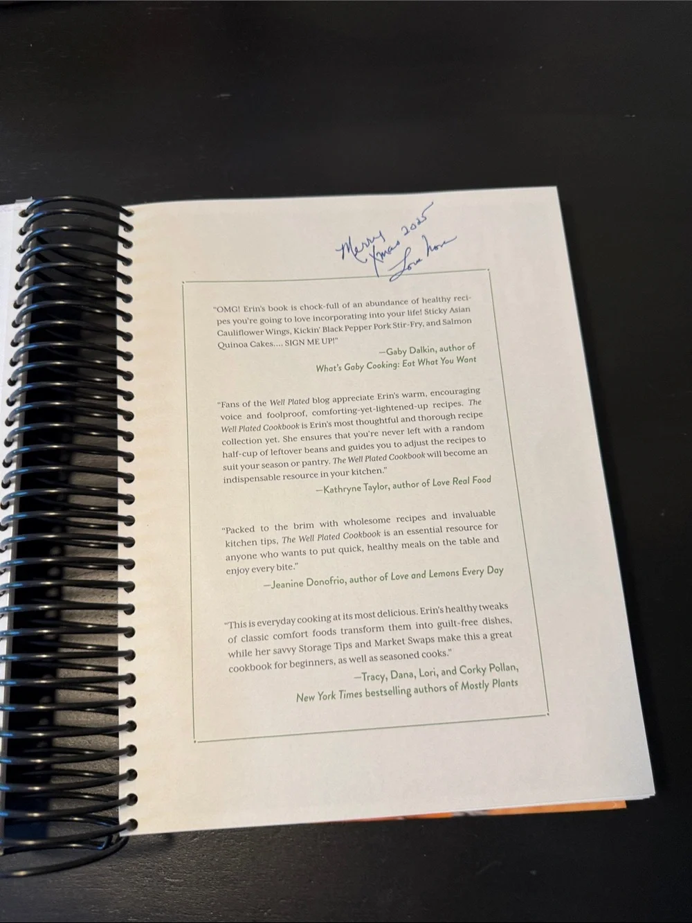 The Well Plated Cookbook Like New!