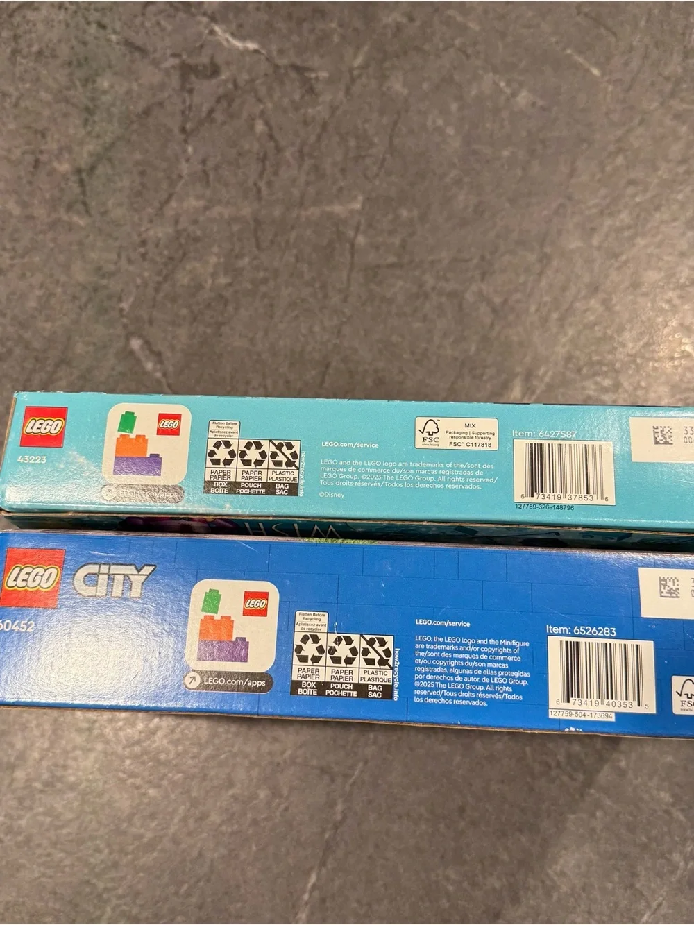 Lego are both