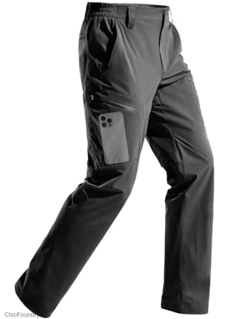 Men's Waterproof Hiking Pants Lightweight Stretch Cargo 5 Pockets