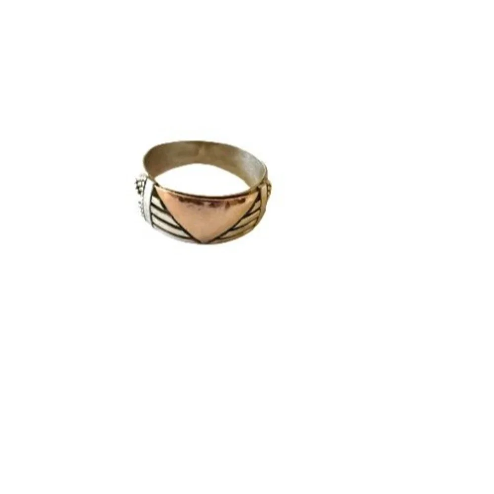 Artisan copper ring band