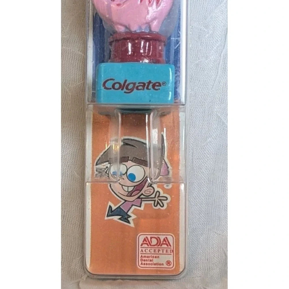 NOS Nickelodeon Toothbrush Fairly Odd Parents Soft Colgate Kids 2004 Sealed Y2K