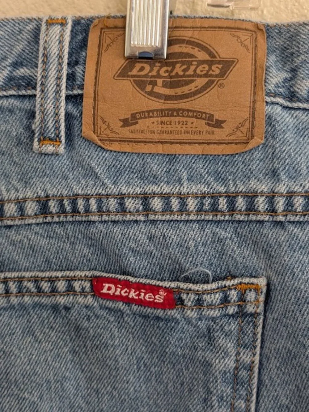 Dickies Men’s Distressed Denim Workwear Utility sh men’s shorts