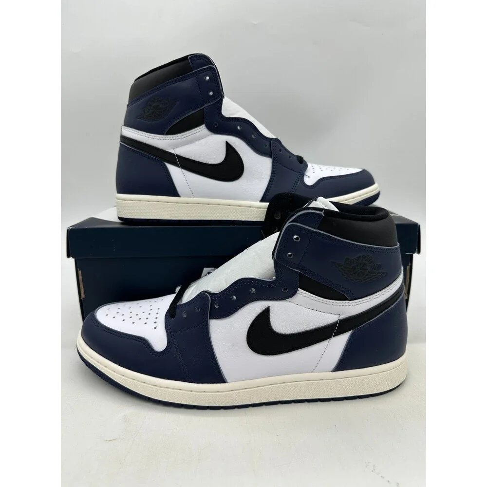Air Jordan 1 High Retro Men's Size 13 Blue White Athletic Shoes DZ5485 401