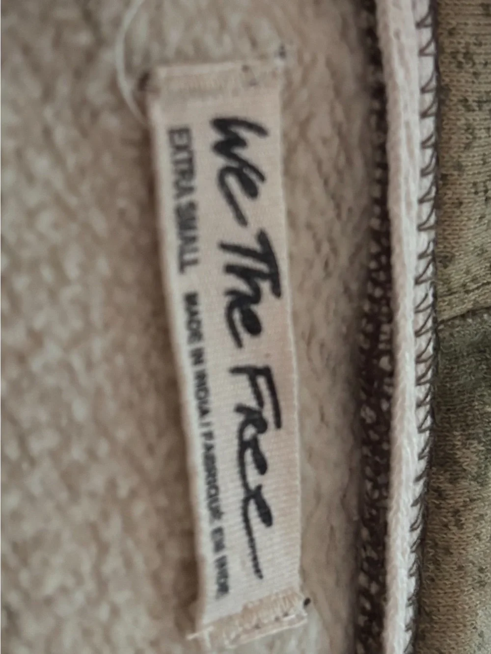 Free People cream sherpa