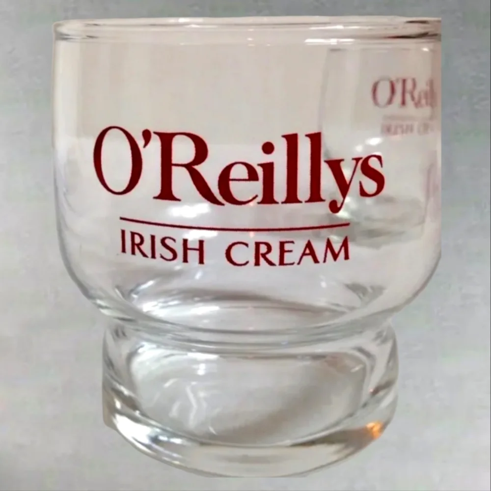 1 O'Reilly's Irish Cream Liqueur Cocktail Stackable Bar Glass Low Ball Rocks Ice