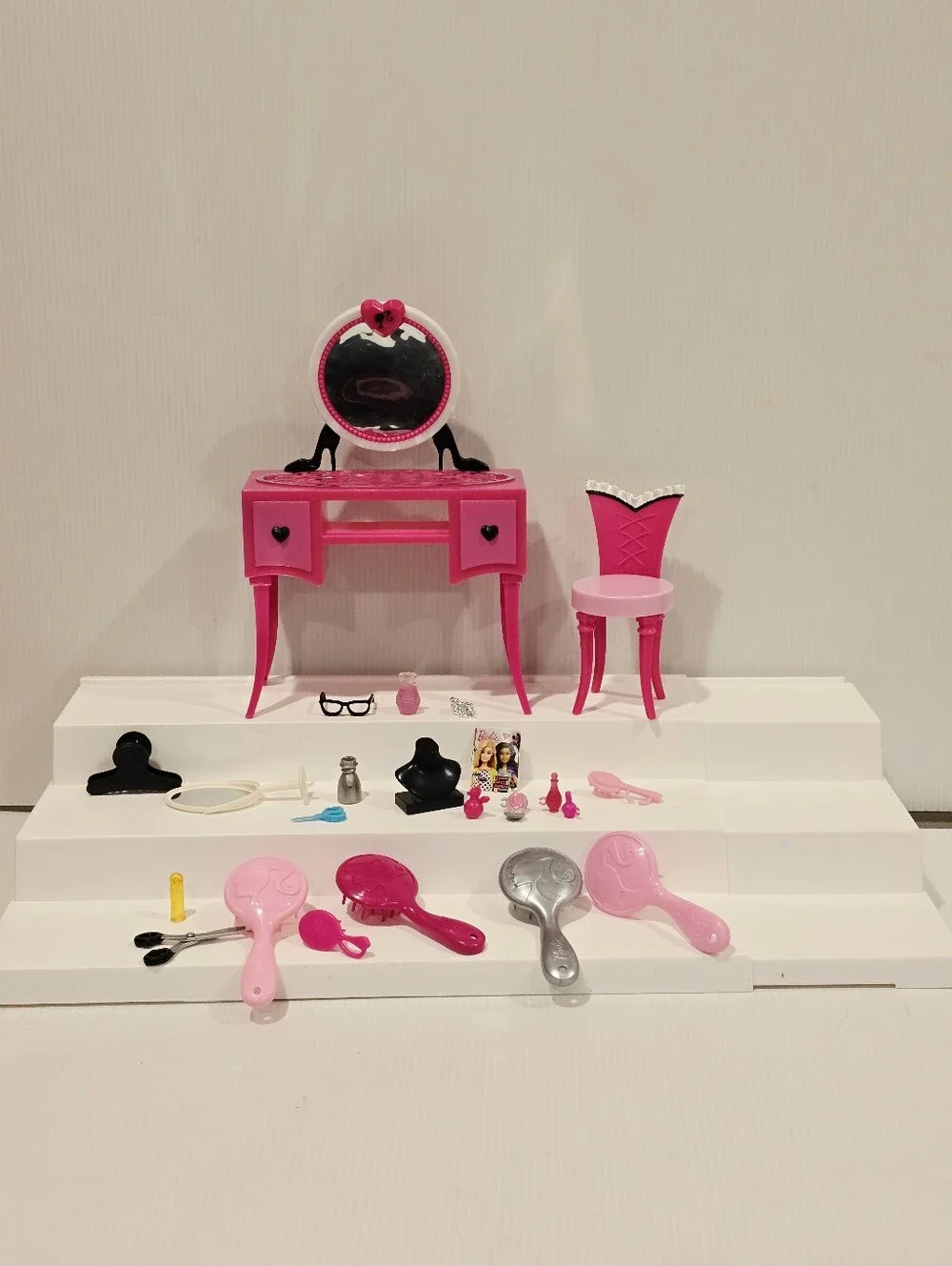 Barbie Doll Hairtastic Vanity and Accessories Set
