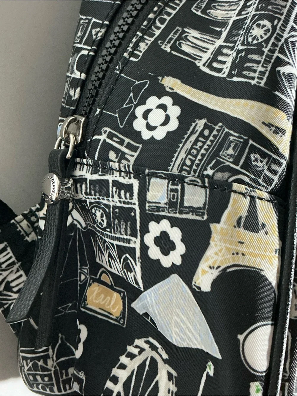 Karl lagerfeld Black Paris-Print women’s Backpack
