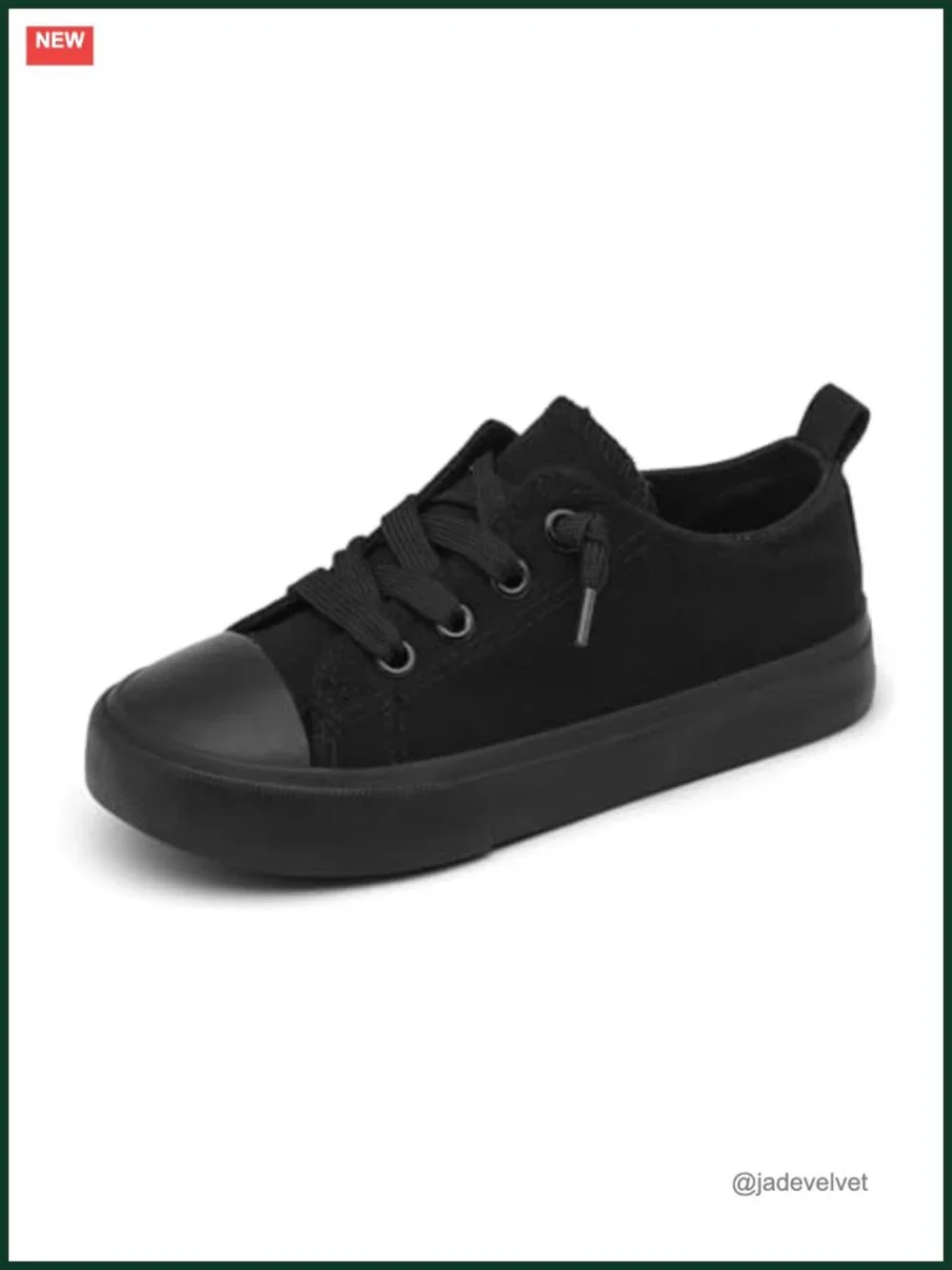 Toddler Canvas Slip On Sneakers Cushioned Soft Durable