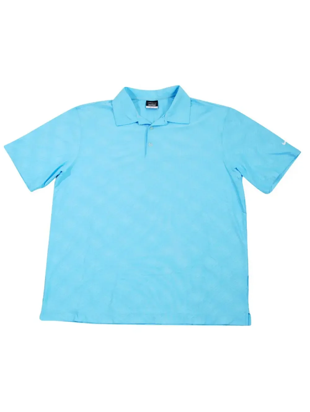 Nike Golf Pattern Blue Dri Fit Polo Size Large