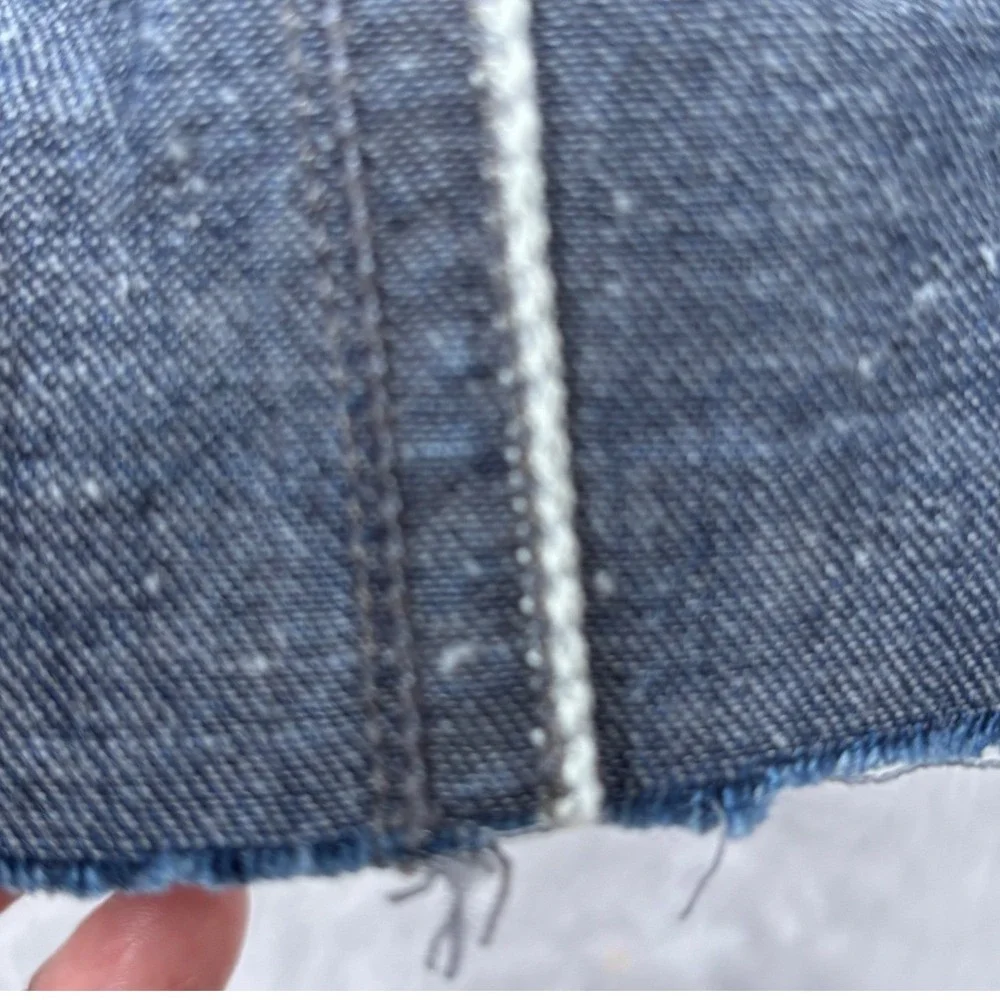 Wallace & Barnes Shorts Men 32 Button Fly Japan Indigo Selvedge Denim Cutoff USA