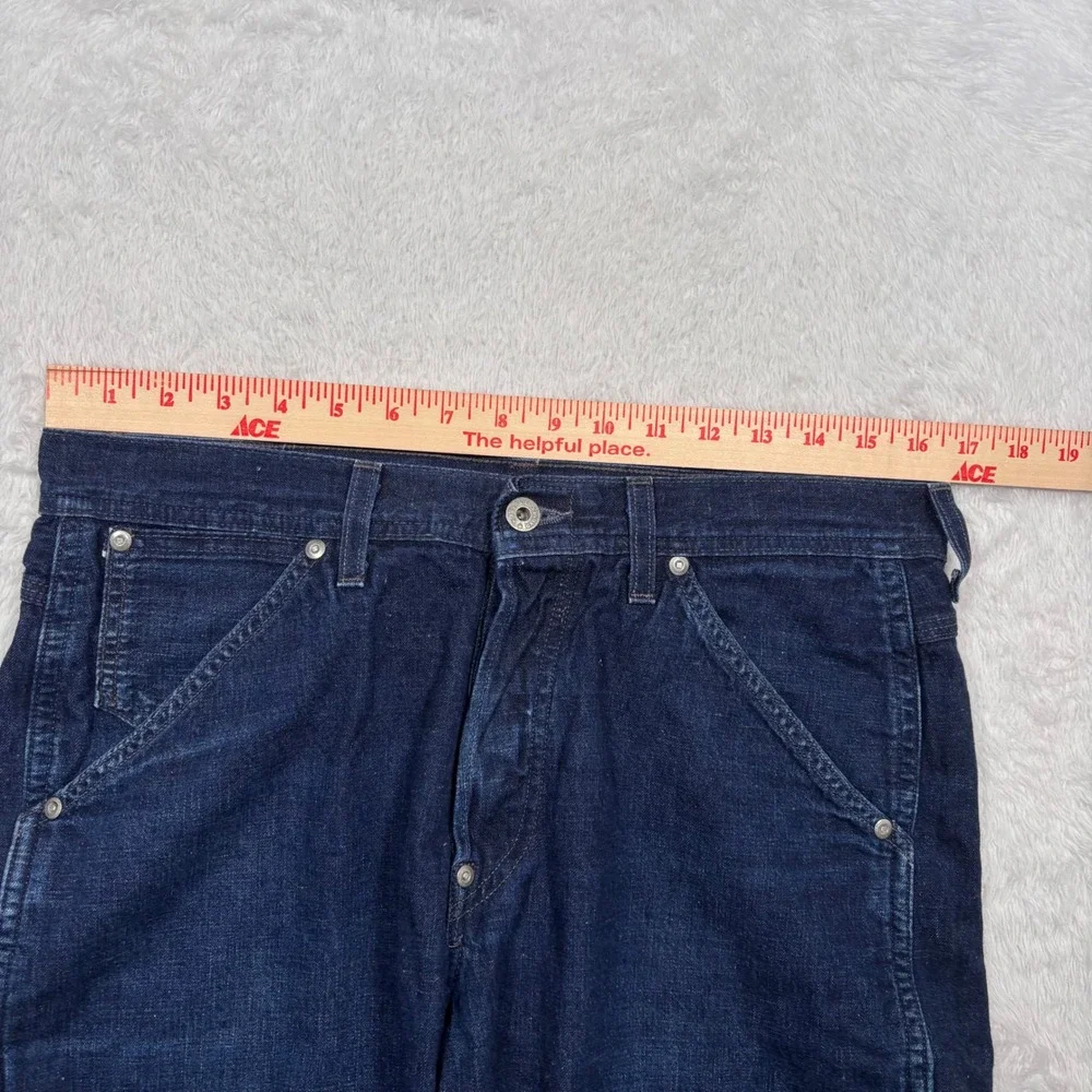 Wallace & Barnes Shorts Men 32 Button Fly Japan Indigo Selvedge Denim Cutoff USA