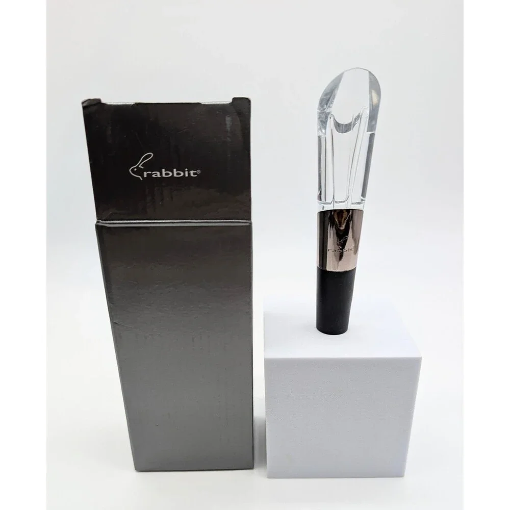 Rabbit Silver Color Wine Aerator And Pourer Spout
