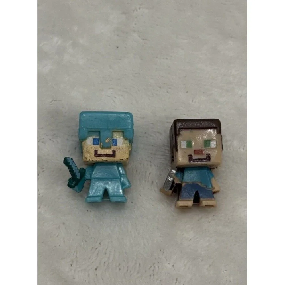 Minecraft Steve Mini Figure Lot Of 2