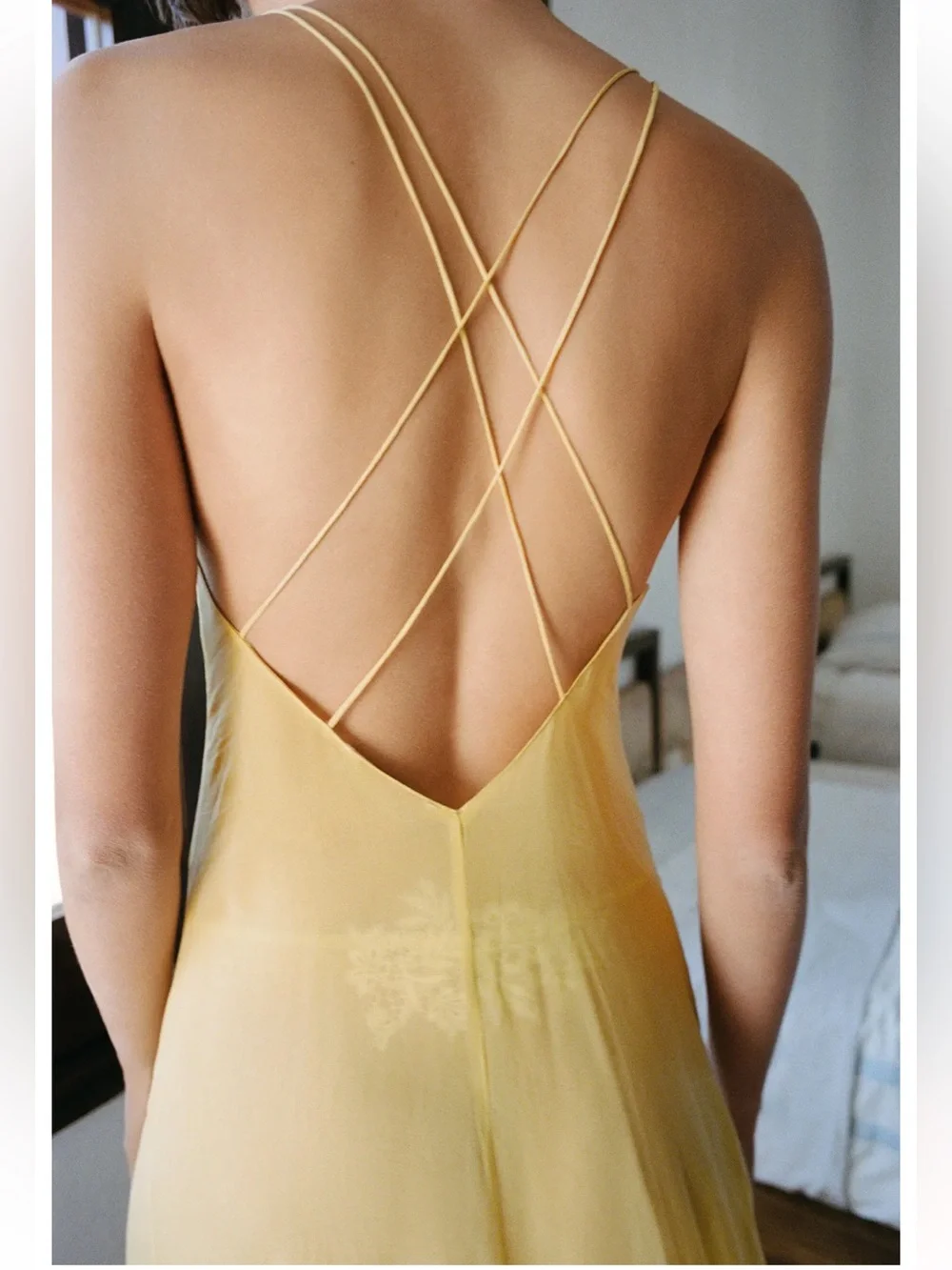 Zara lemon ruffled