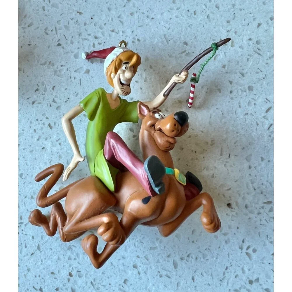 Hallmark 2000 Scooby-Doo & TM Warmer 2002 Shaggy Christmas Ornaments Lot of 2