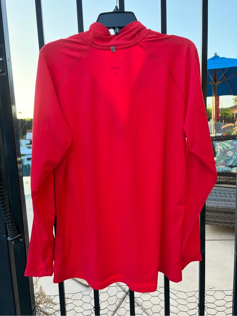 Nike Red Long-Sleeve Quarter Zip Training Top