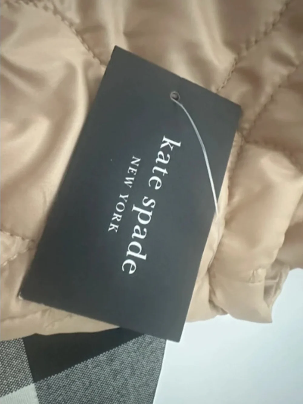 kate spade quilted satin