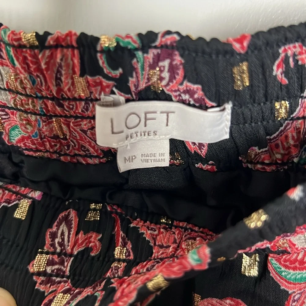 LOFT floral black