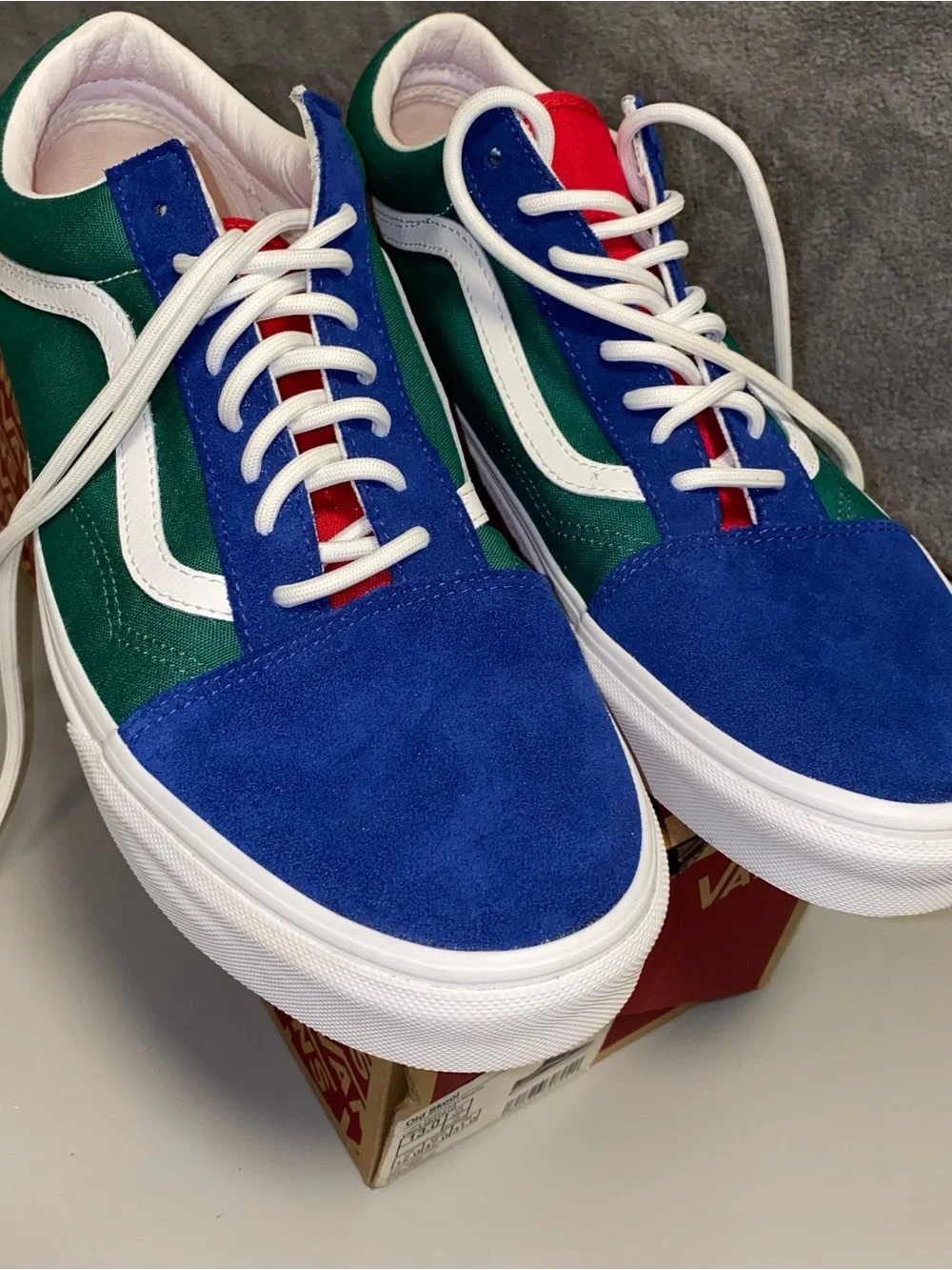 Vans Old Skool Yacht Club Colorblock Men's Size 13 Blue Green Yellow WITH BOX