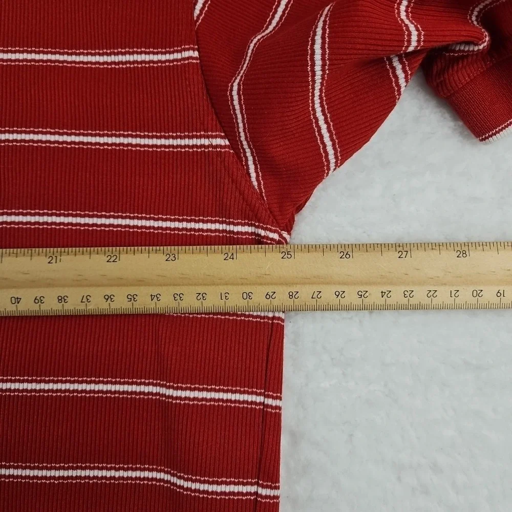 Vintage Greg Norman Short Sleeve Cotton Polo Shirt Red Ribbed Knit Sz‎ XL