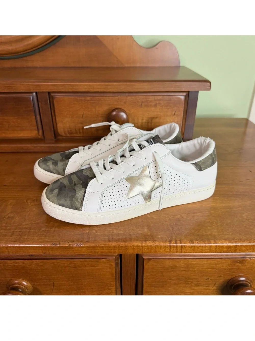Vintage havana camo gold star sneaker woman 8 street‎ style trendy