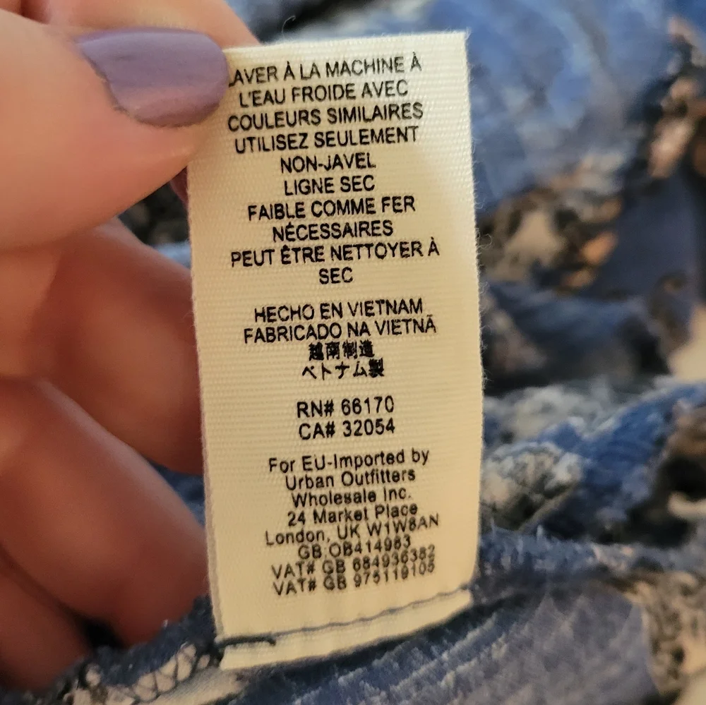 Free People blue white