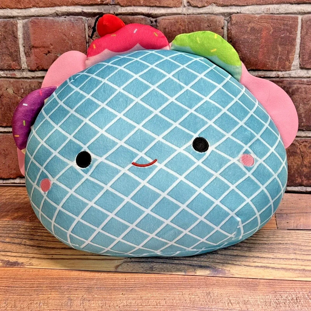 NWT Squishmallows Bertie The Blue Ice Cream Taco Plush‎ 12