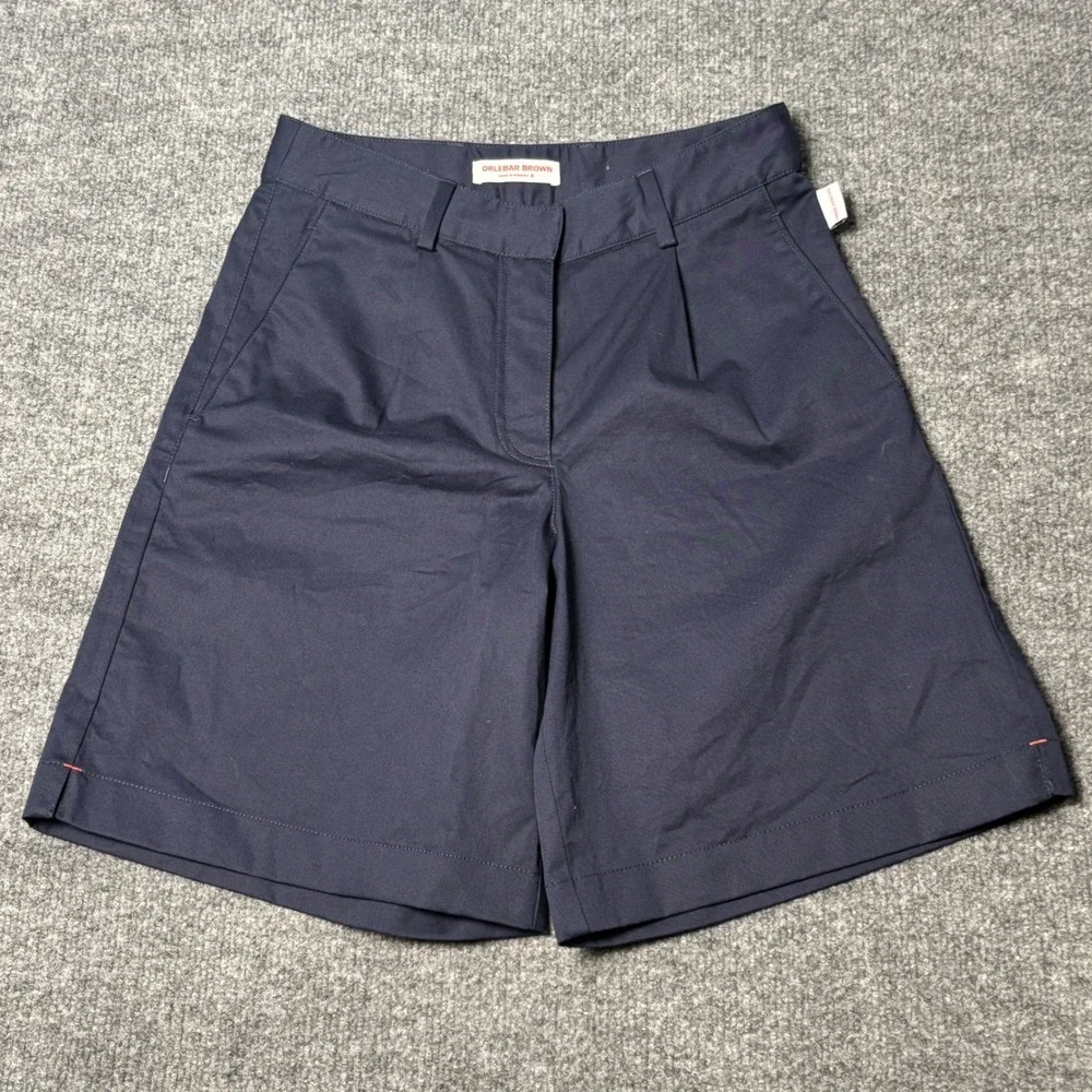 Orlebar Brown Women's Sabrina Shorts Size‎ 6 Navy Cotton Stretch
