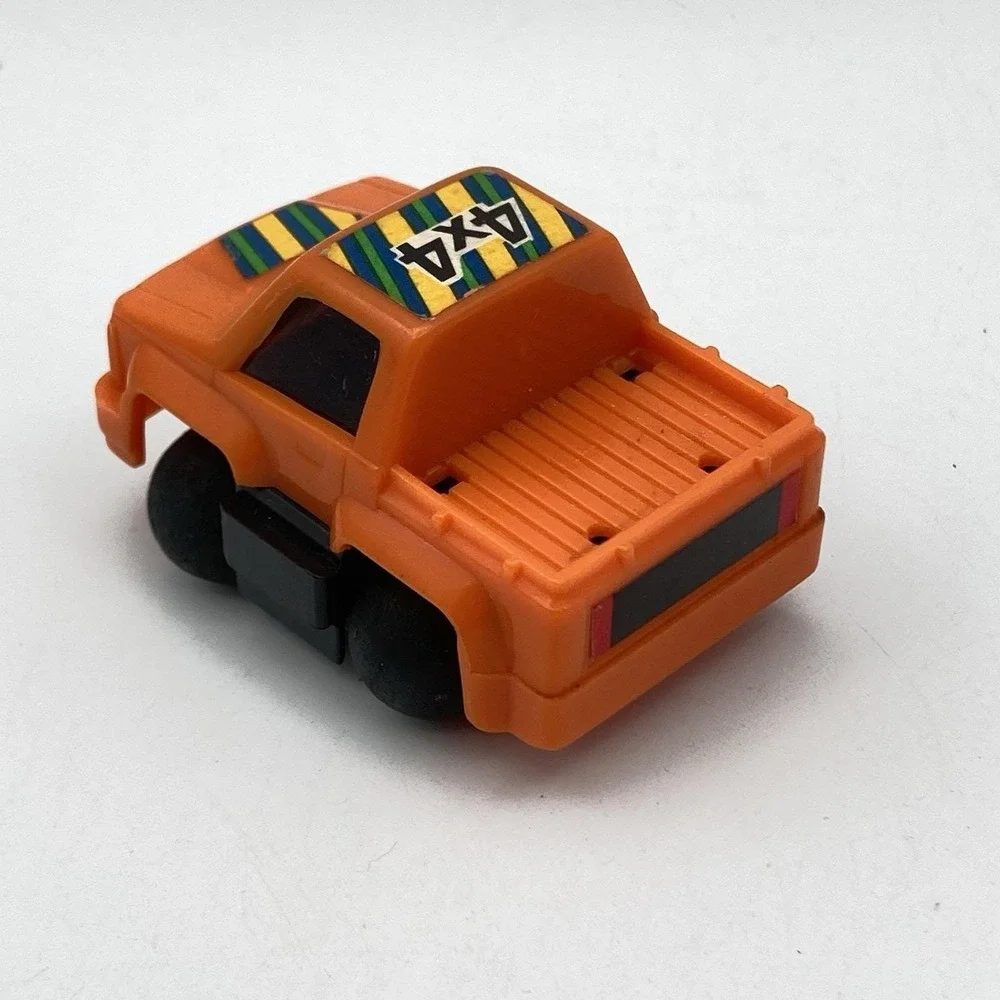 Vtg 1986 Tonka Maniacs Crazy 8s Orange 4x4 Pickup Truck Pullback Toy Car⁠
