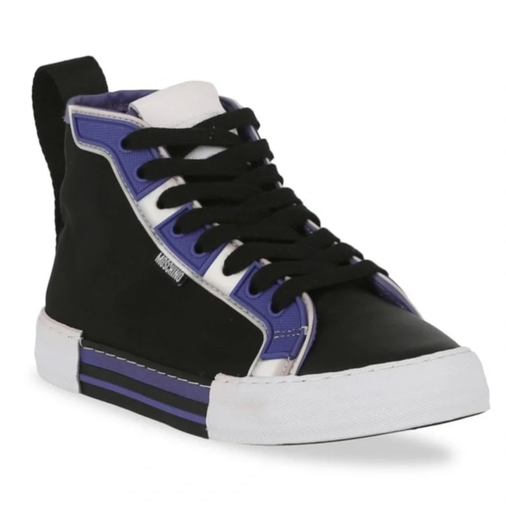 EUC MOSCHINO Tri Tone High Top Sneakers