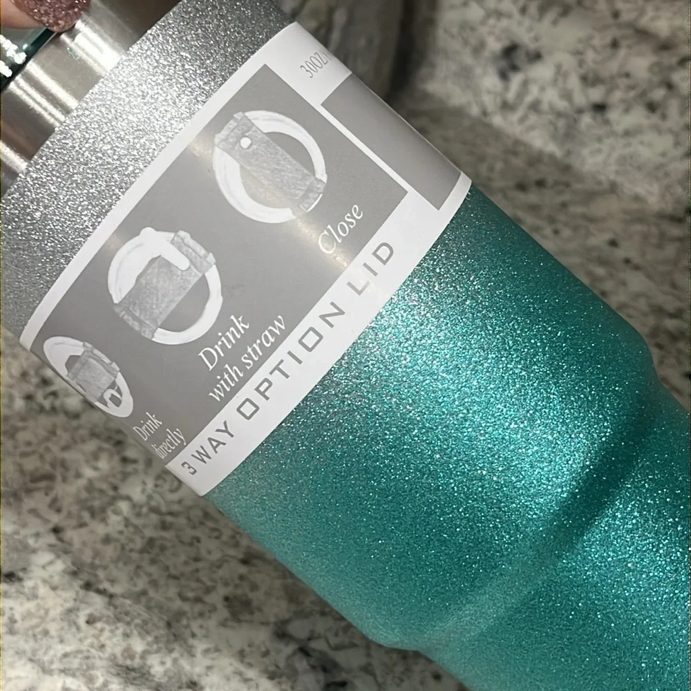 Boutique Finds blue glitter