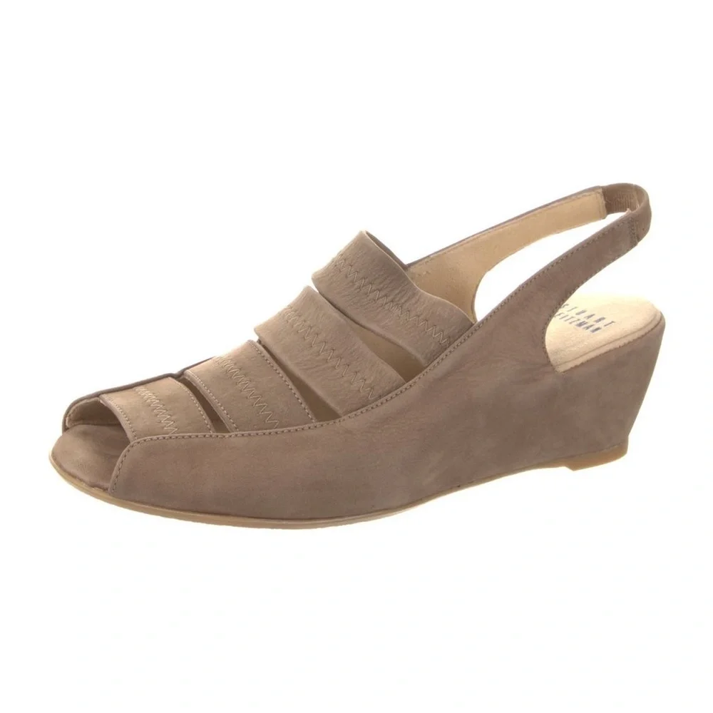 STUART‎ WEITZMAN Suede Wedge Sandals Size 9