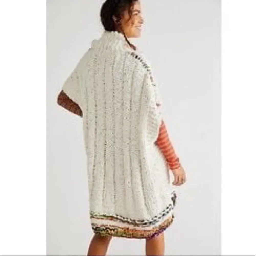 WE THE FREE Care Fp Sari Not Sari Sweater In Ivory Combo