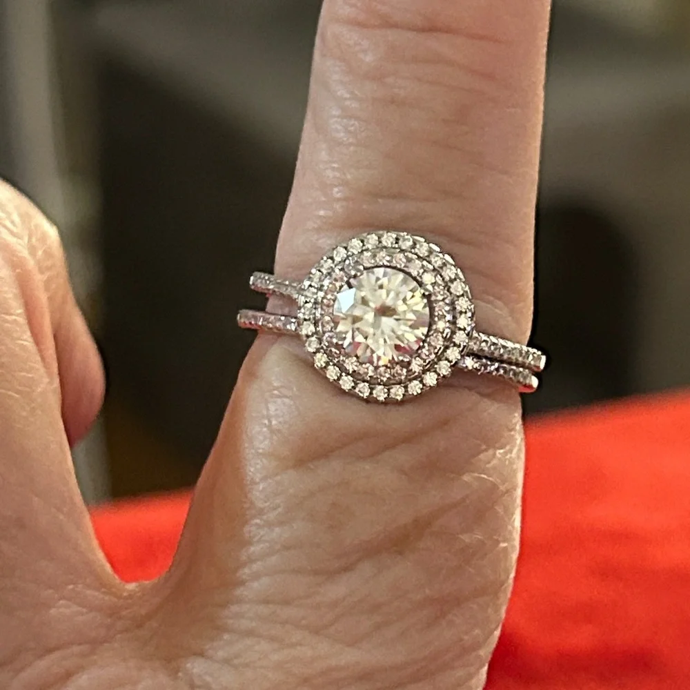 Moissanite beautiful wear 925