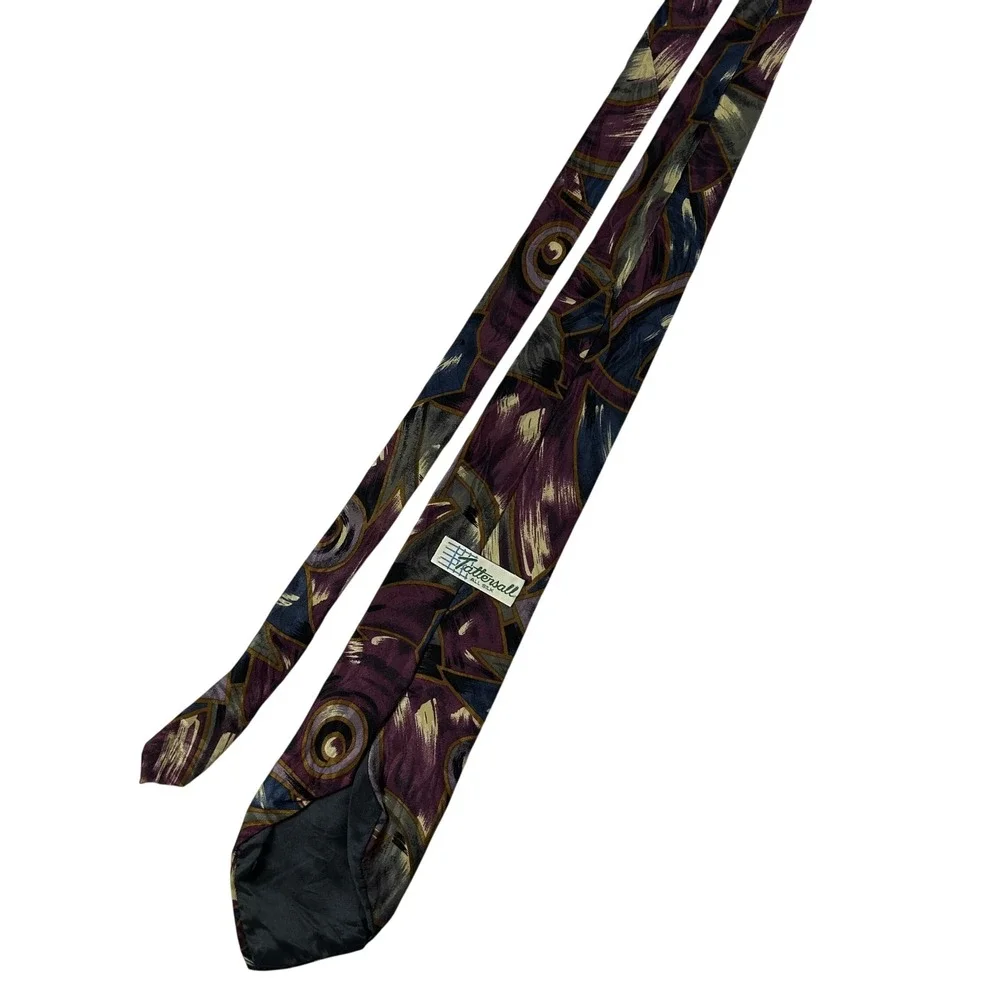 Tattersall silk necktie
