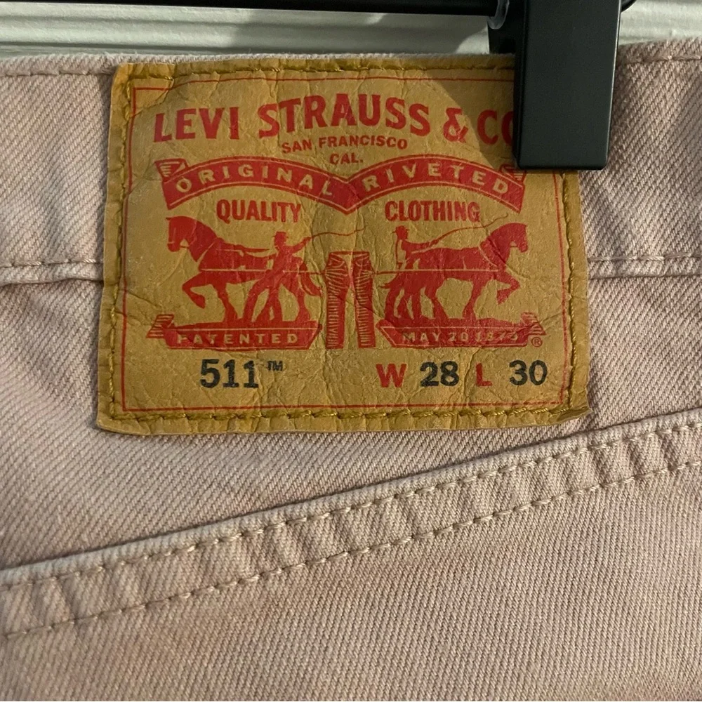 Levi’s Men’s 511 Dusty Rose Jeans 28 x 30