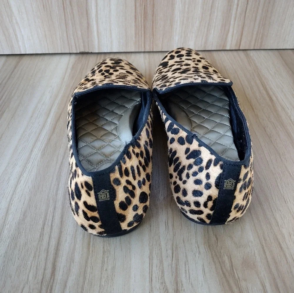 BIRDIES US 10.5 Cheetah Calf Hair The Starling Flats Loafers Shoes Slippers