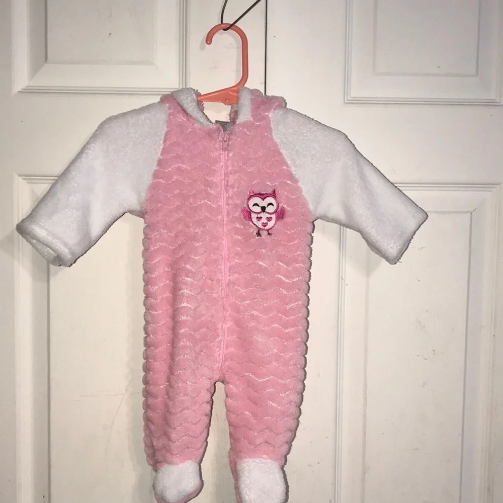 Infant Girl’s Soft Furry Sleeper