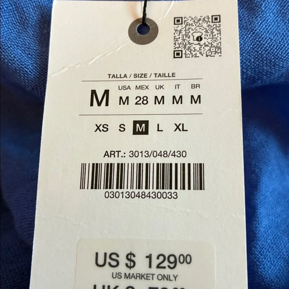 Zara lightweight blue