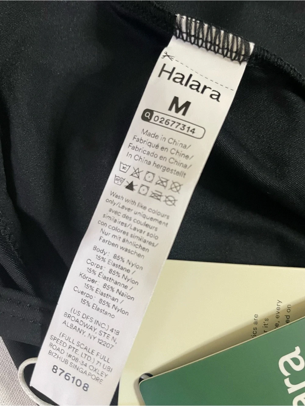 HALARA black size