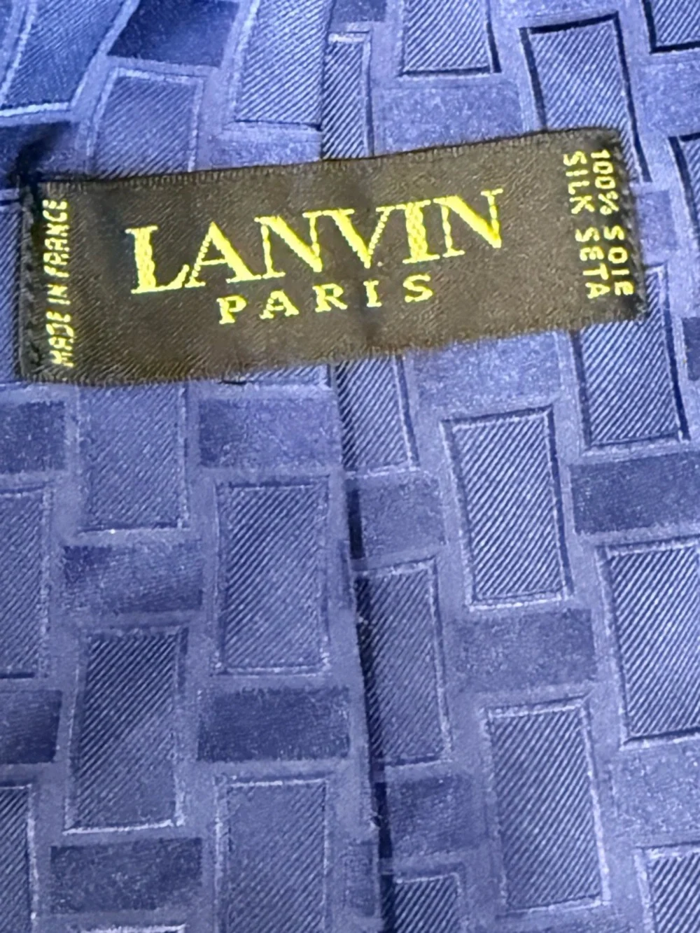 Lanvin silk necktie