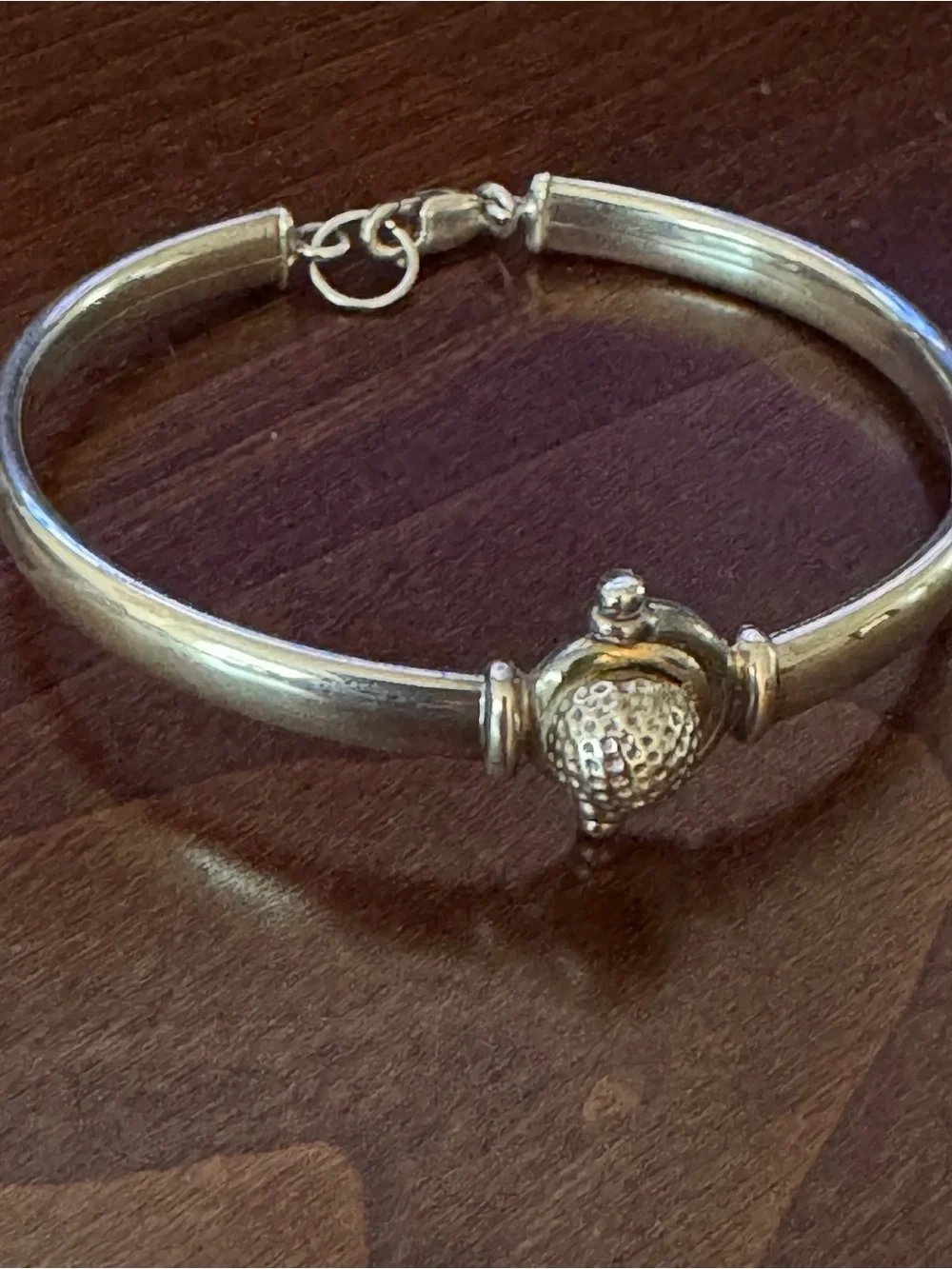 SilverTextured  Bangle Bracelet IBB Italy
