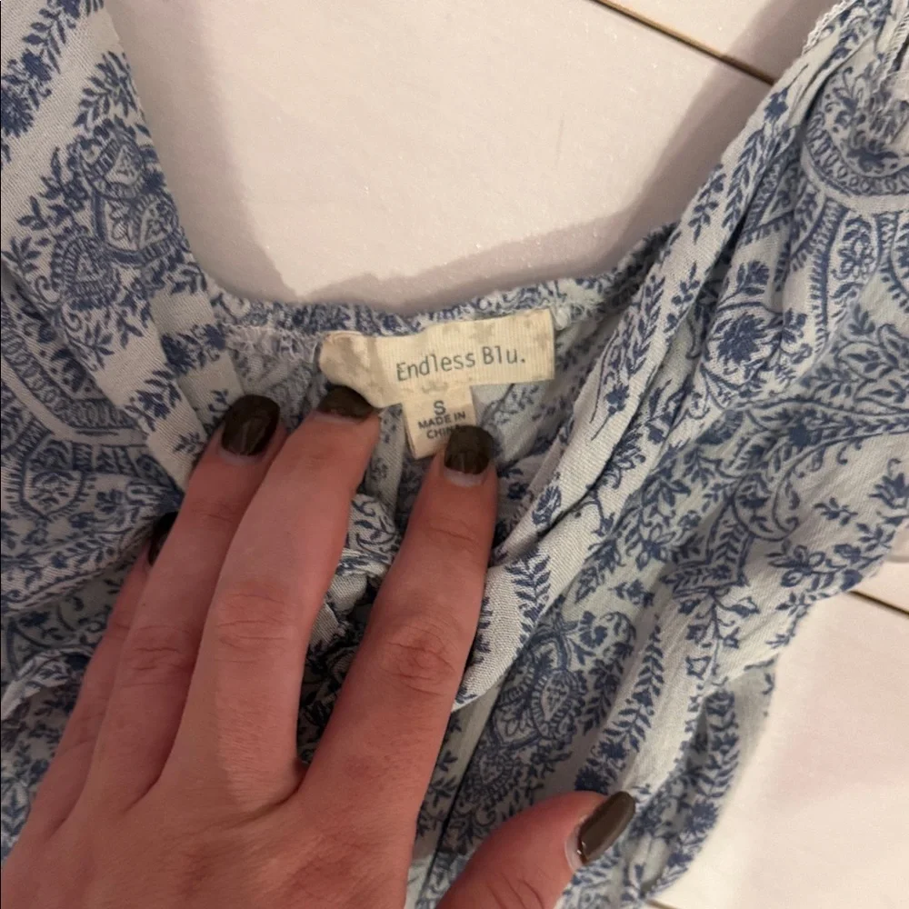 Endless Blu flowy wide