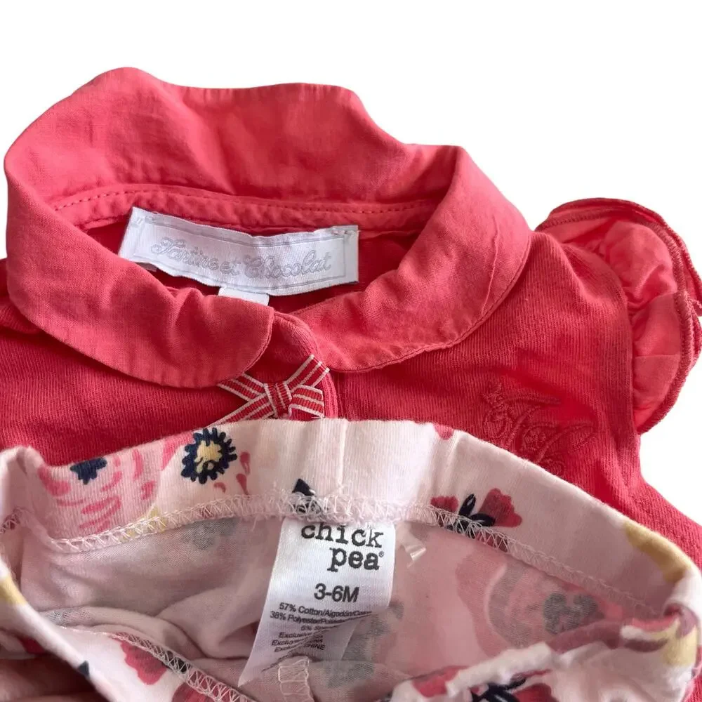 3–6M Baby Girl Summer Clothes Bundle | Rompers Shorts Tees