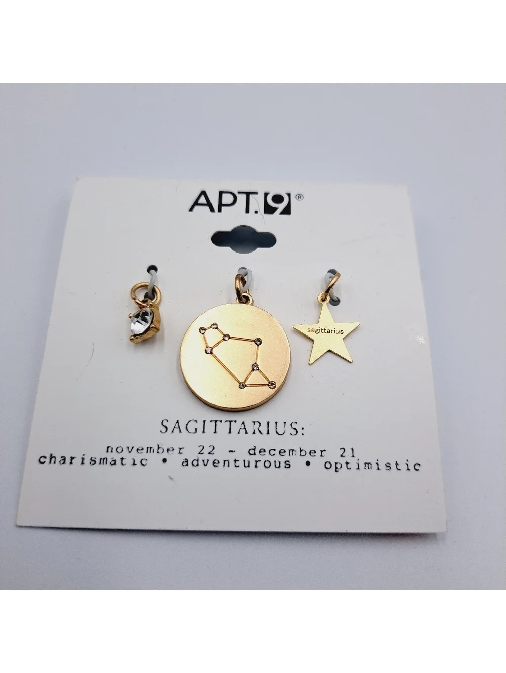 Sagittarius Zodiac Pendant Charm Set