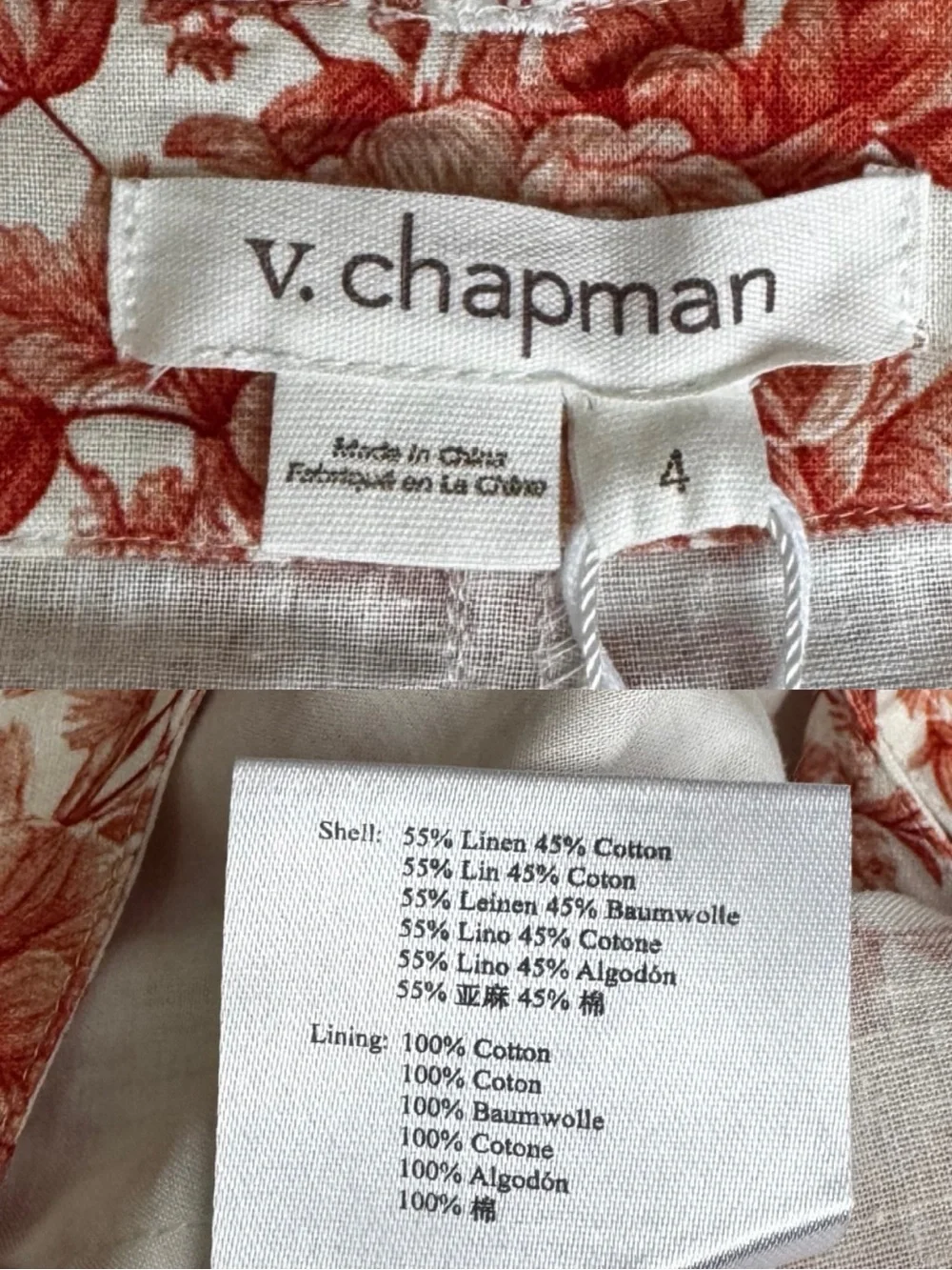 V. Chapman tags nwt stunning