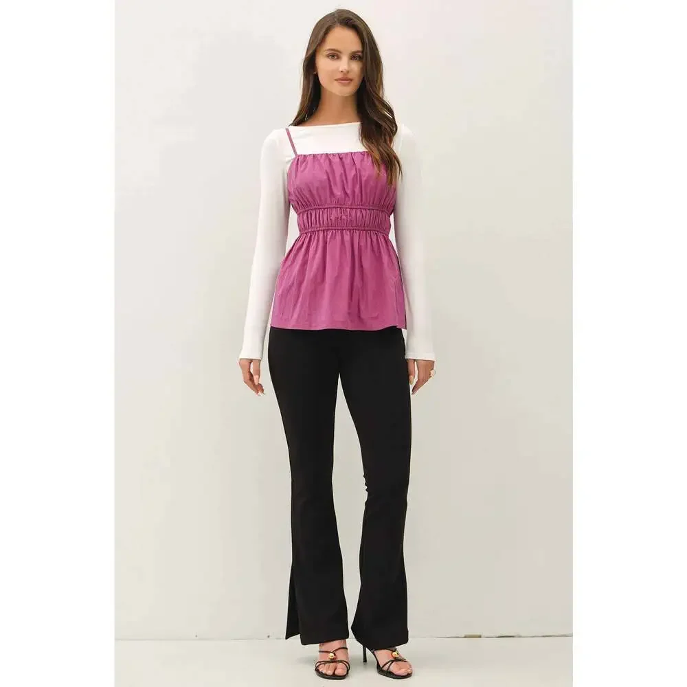 BE COOL smocked shoulder